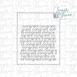 Congrats2 silk stencil