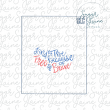 Land of the Free....silk screen stencil