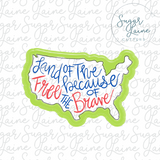 Land of the Free....silk screen stencil