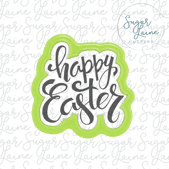 Happy Easter Text Plaque