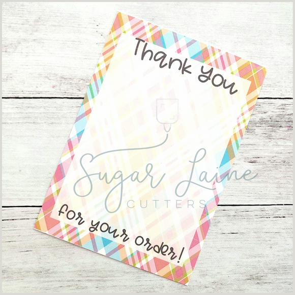 Spring Thank-you cookie card