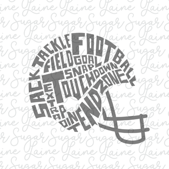 Football Helmet Silk Screen Stencil