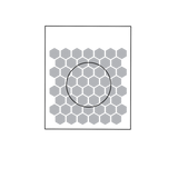 Honeycomb .75" silk screen stencil