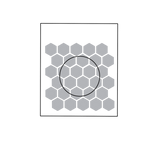 Honeycomb 1.0" silk screen stencil