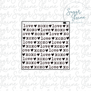 Love - Silk Screen Stencil