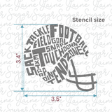 Football Helmet Silk Screen Stencil