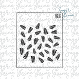 Tropical Leaf Silk Screen stencil